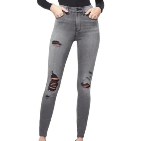 Good American Denim - Good American Good Waist Grey‎ Jeans size 25